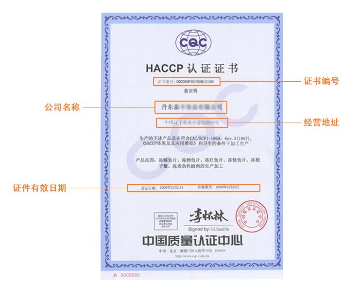  HACCP认证咨询